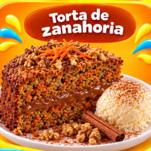 Torta de Zanahoria con Helado