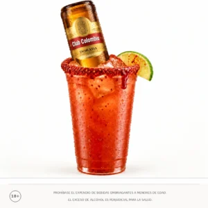 Michelada con Club Colombia Dorada
